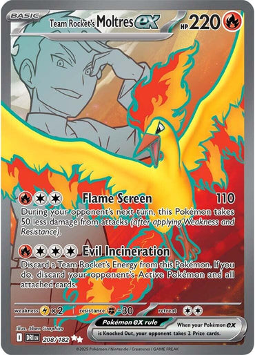 Team Rocket's Moltres ex (208/182) [Scarlet & Violet: Destined Rivals]