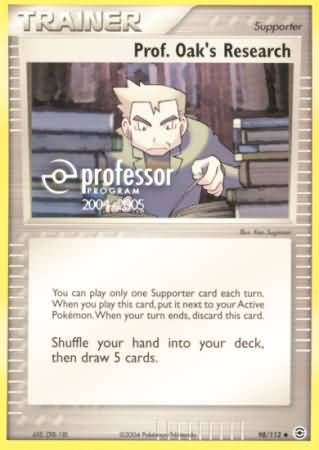 Prof Oaks Research (98/112) (2004 2005) [Professor Program Promos]