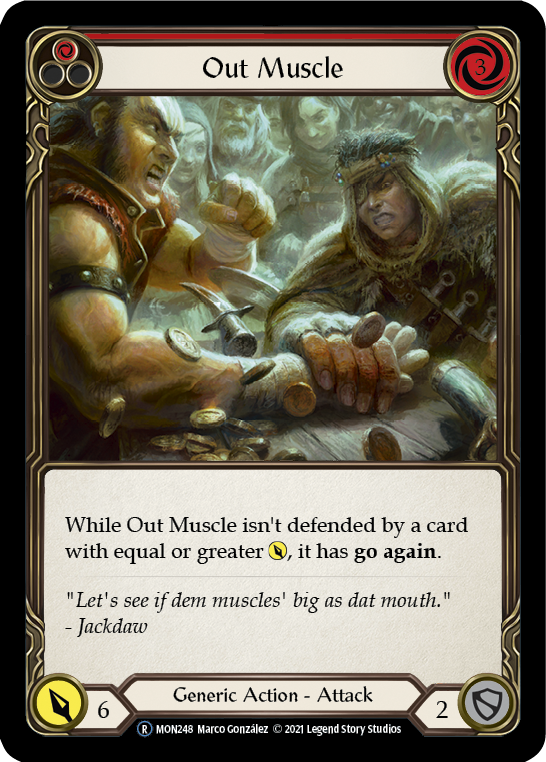Out Muscle (Red) [U-MON248-RF] (Monarch Unlimited)  Unlimited Rainbow Foil