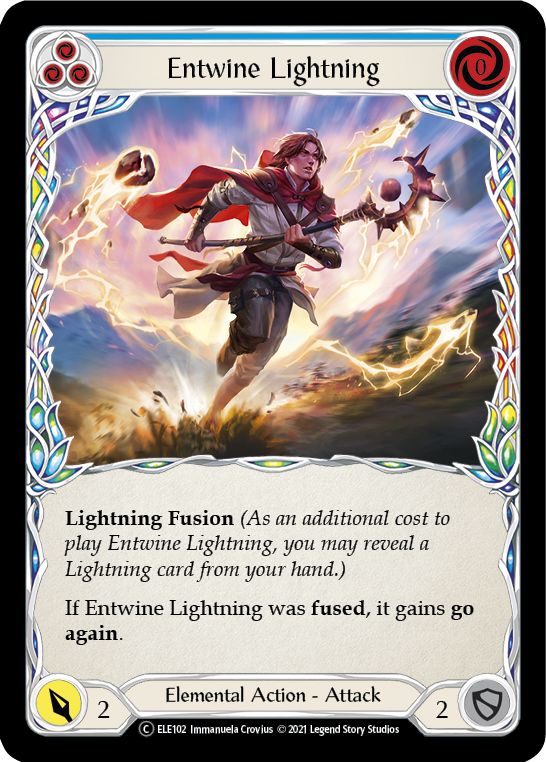 Entwine Lightning (Blue) [U-ELE102] (Tales of Aria Unlimited)  Unlimited Normal