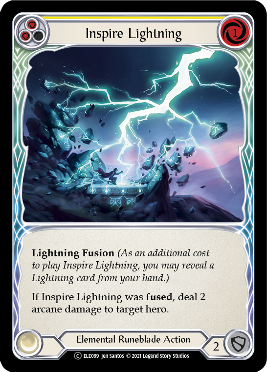 Inspire Lightning (Yellow) [U-ELE089] (Tales of Aria Unlimited)  Unlimited Rainbow Foil