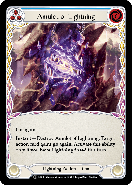 Amulet of Lightning [U-ELE201] (Tales of Aria Unlimited)  Unlimited Rainbow Foil