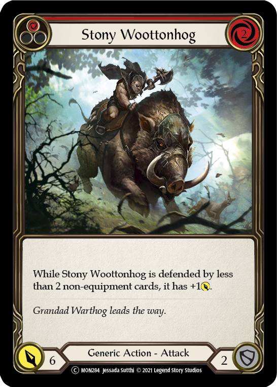 Stony Woottonhog (Red) [U-MON284] (Monarch Unlimited)  Unlimited Normal