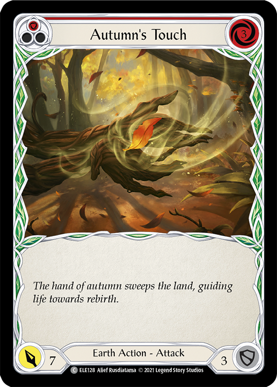 Autumn's Touch (Red) [ELE128] (Tales of Aria)  1st Edition Rainbow Foil