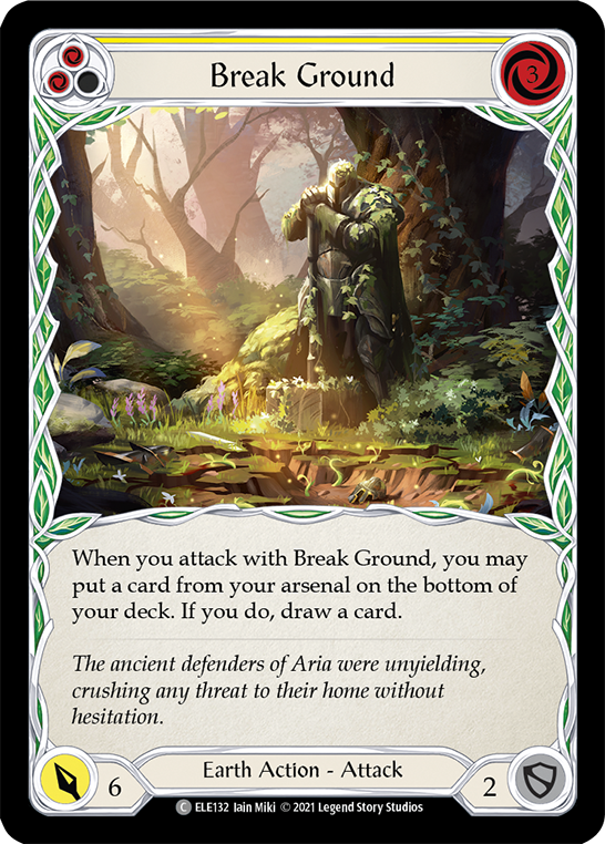 Break Ground (Yellow) [ELE132] (Tales of Aria)  1st Edition Normal