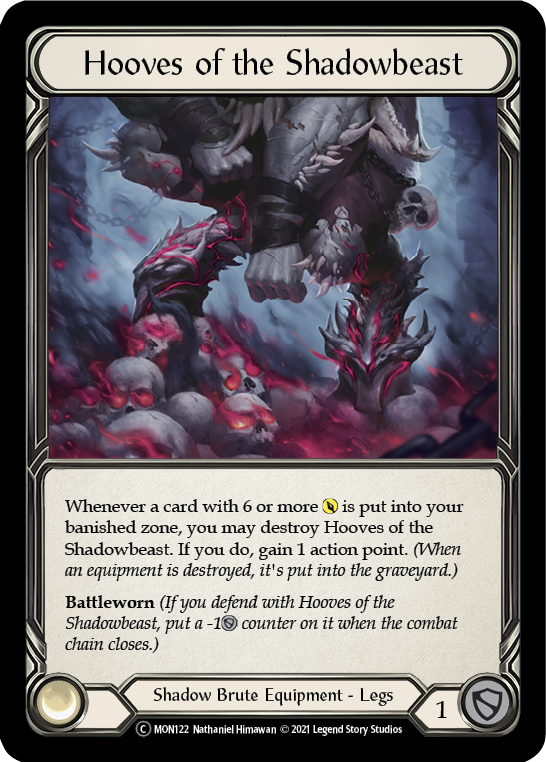 Hooves of the Shadowbeast [U-MON122-RF] (Monarch Unlimited)  Unlimited Rainbow Foil
