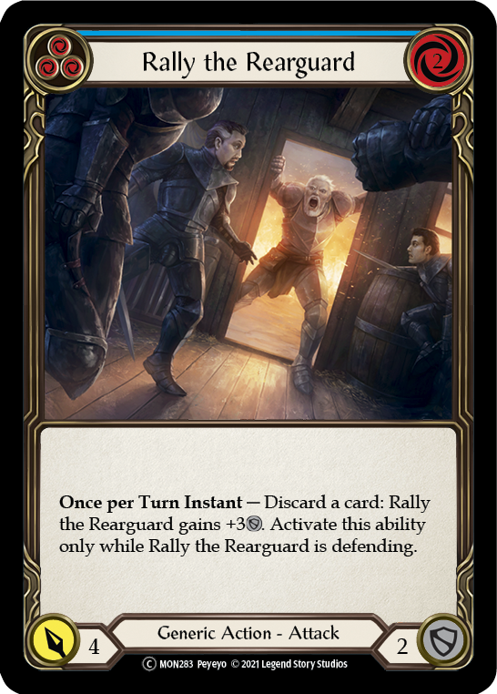 Rally the Rearguard (Blue) [U-MON283] (Monarch Unlimited)  Unlimited Normal