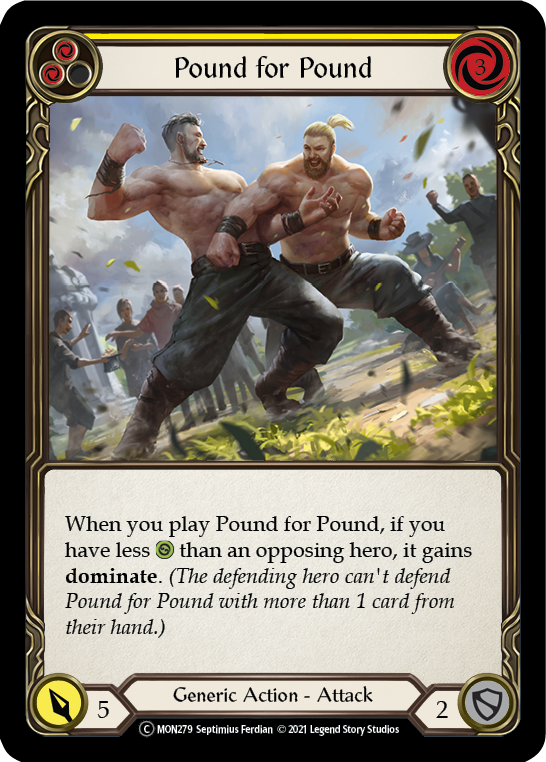 Pound for Pound (Yellow) [U-MON279-RF] (Monarch Unlimited)  Unlimited Rainbow Foil