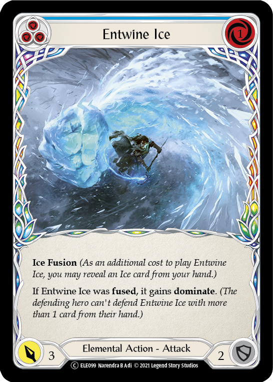 Entwine Ice (Blue) [U-ELE099] (Tales of Aria Unlimited)  Unlimited Rainbow Foil