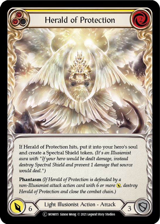 Herald of Protection (Yellow) [U-MON015] (Monarch Unlimited)  Unlimited Normal