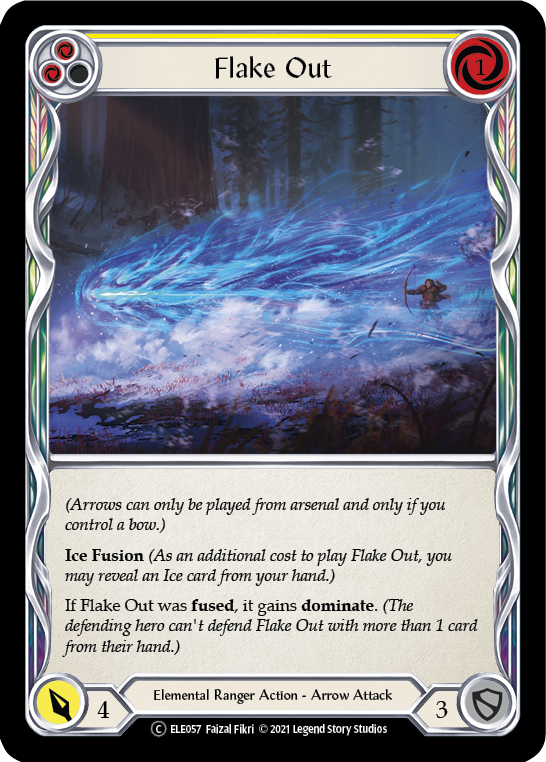 Flake Out (Yellow) [U-ELE057] (Tales of Aria Unlimited)  Unlimited Rainbow Foil
