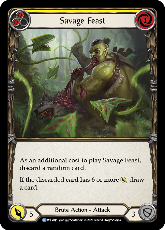 Savage Feast (Yellow) [U-WTR015] (Welcome to Rathe Unlimited)  Unlimited Normal