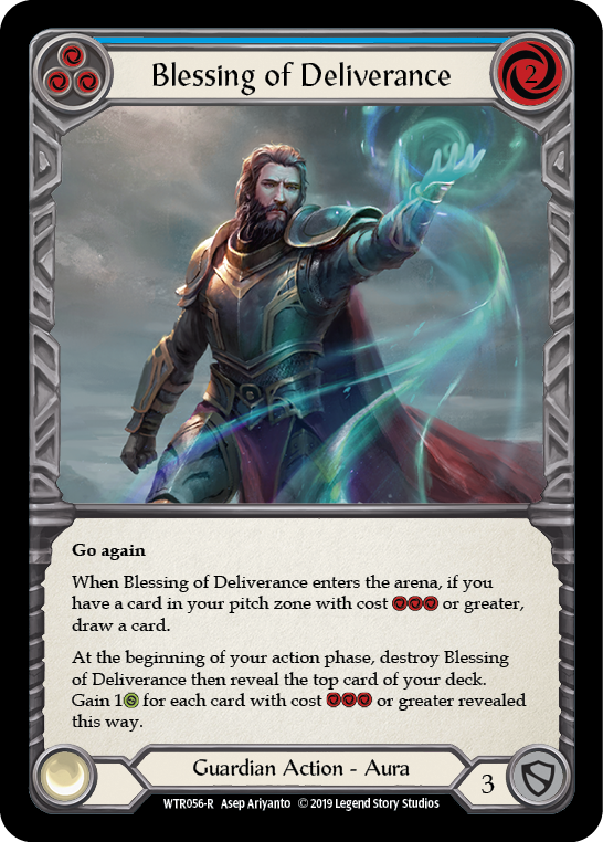Blessing of Deliverance (Blue) [WTR056-R] (Welcome to Rathe)  Alpha Print Rainbow Foil