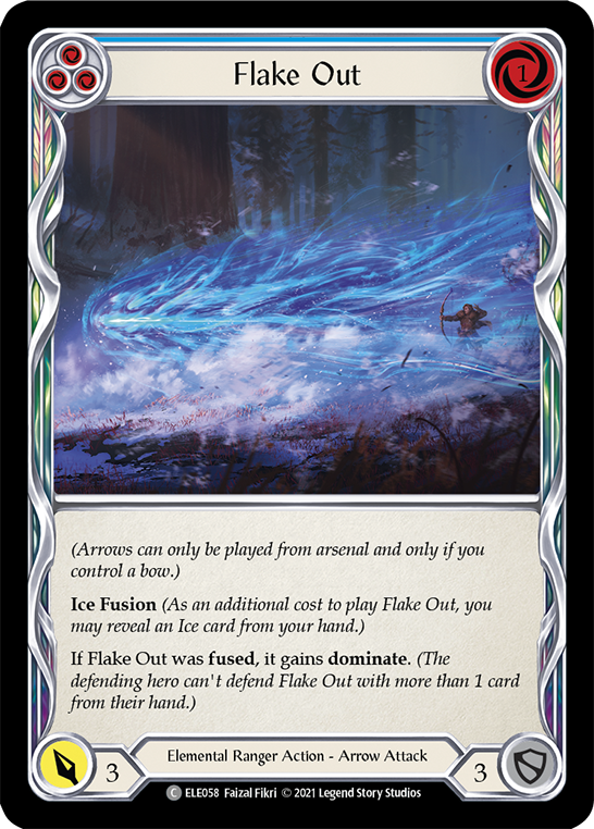 Flake Out (Blue) [ELE058] (Tales of Aria)  1st Edition Normal