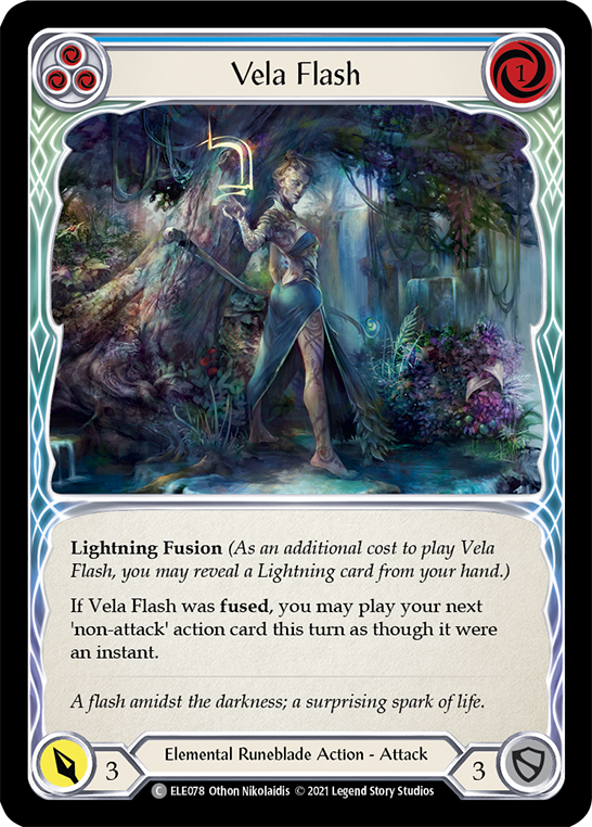 Vela Flash (Blue) [ELE078] (Tales of Aria)  1st Edition Normal