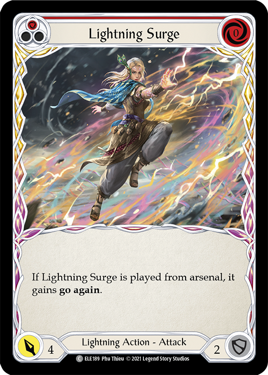 Lightning Surge (Red) [ELE189] (Tales of Aria)  1st Edition Normal