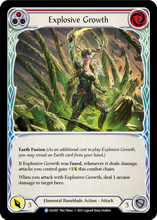 Explosive Growth (Red) [ELE067] (Tales of Aria)  1st Edition Normal