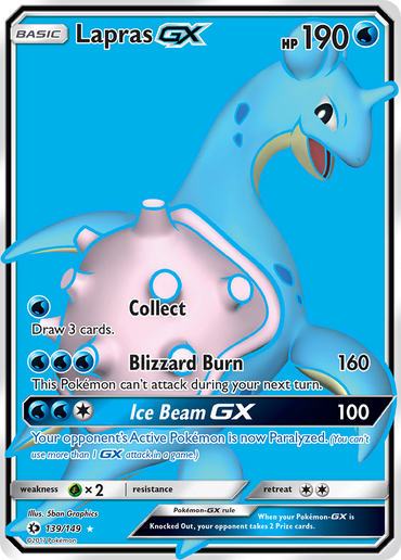 Lapras GX (139/149) [Sun & Moon: Base Set]