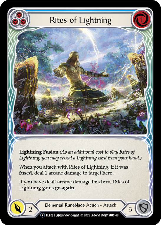 Rites of Lightning (Blue) [U-ELE072] (Tales of Aria Unlimited)  Unlimited Normal